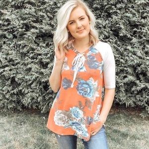Floral print top